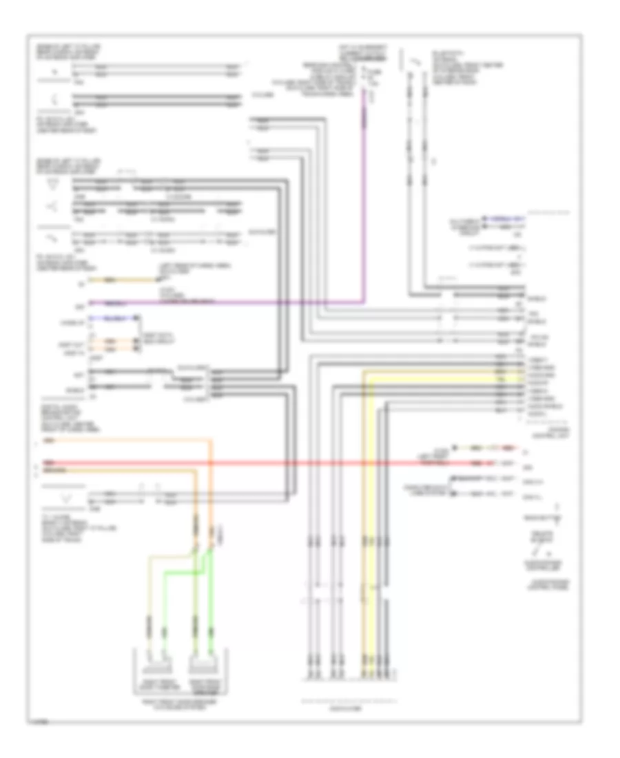 COMAND Actuation Wiring Diagram 3 of 3 for Mercedes Benz C250 2014