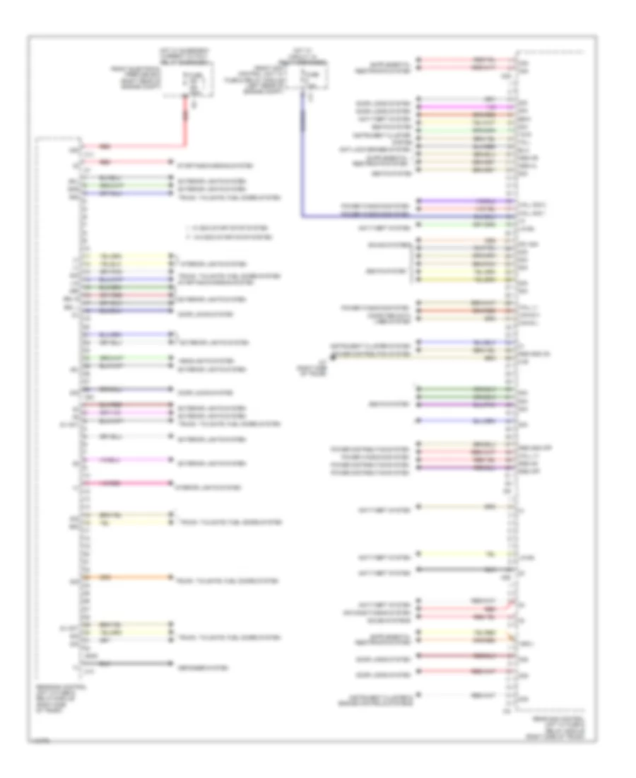Rear SAM Control Module Wiring Diagram (1 of 2) for Mercedes-Benz CLS550 4Matic 2013