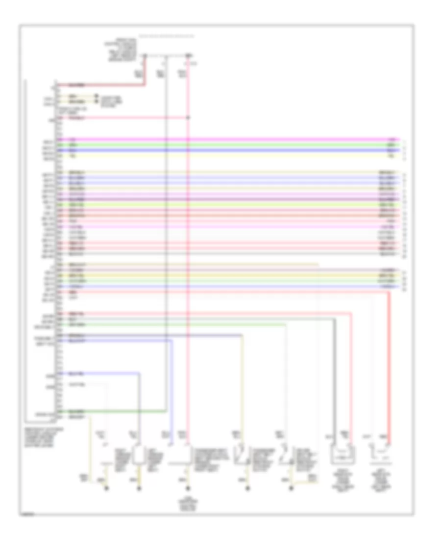 Supplemental Restraints Wiring Diagram 1 of 2 for Mercedes Benz CLK320 2004