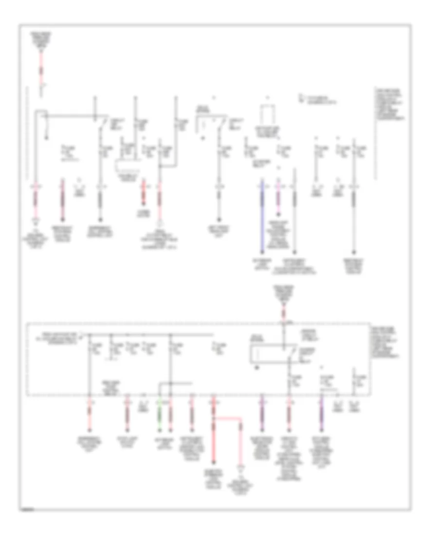 Power Distribution Wiring Diagram (2 of 3) for Mercedes-Benz E350 4Matic 2007