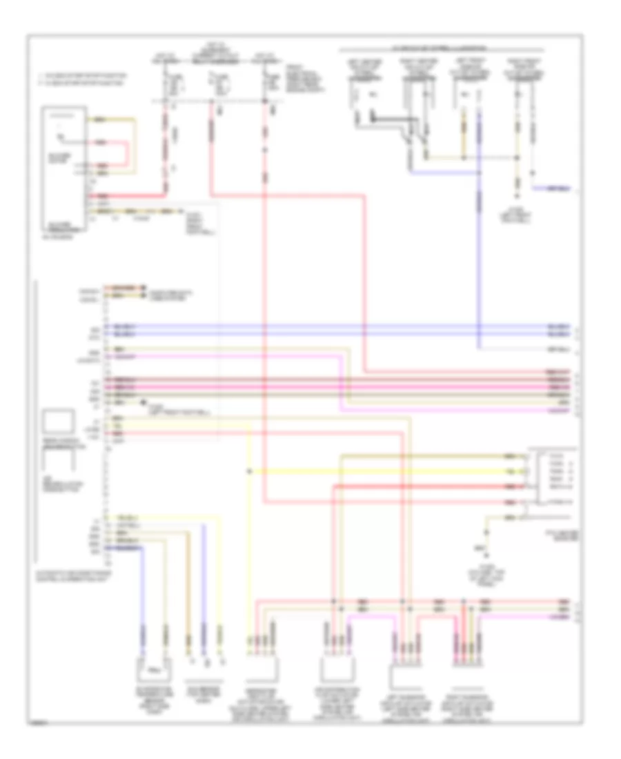 Automatic AC Wiring Diagram, without Thermotronic (1 of 2) for Mercedes-Benz C250 Sport 2012