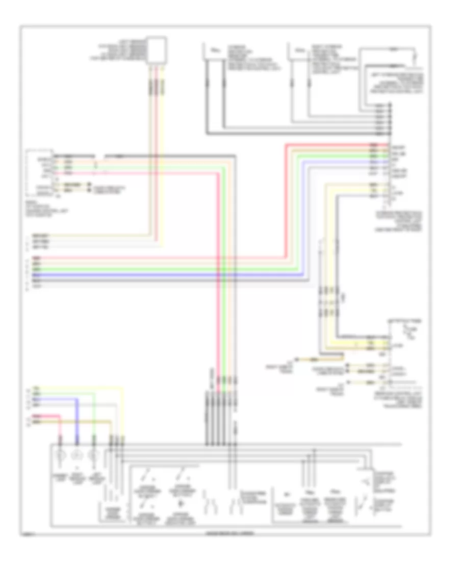 Overhead Console Wiring Diagram, with Sunroof (2 of 2) for Mercedes-Benz C250 Sport 2012