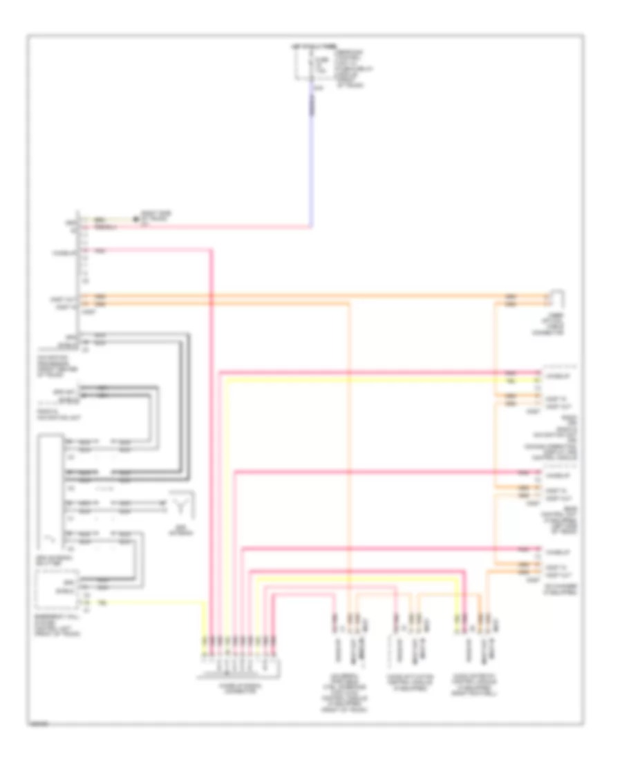 Navigation Wiring Diagram for Mercedes Benz SLK350 2006