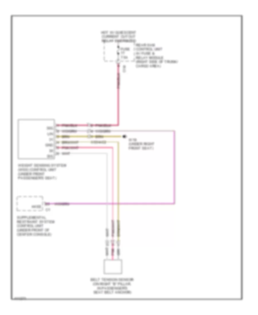 Weight Sensing System Wiring Diagram for Mercedes-Benz C250 Sport 2014