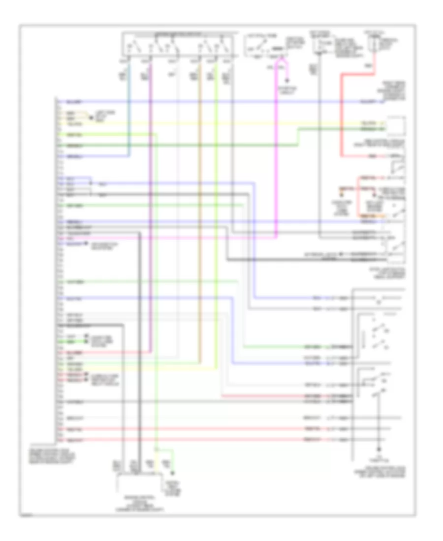 CruiseIdle Speed Control Wiring Diagram for Mercedes-Benz 300E 1993