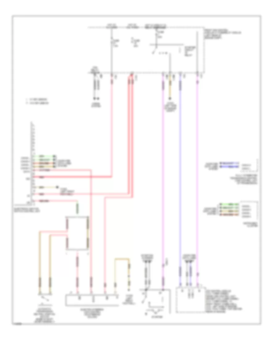 Drive Authorization System Wiring Diagram, Early Production Convertible for Mercedes-Benz E350 2013