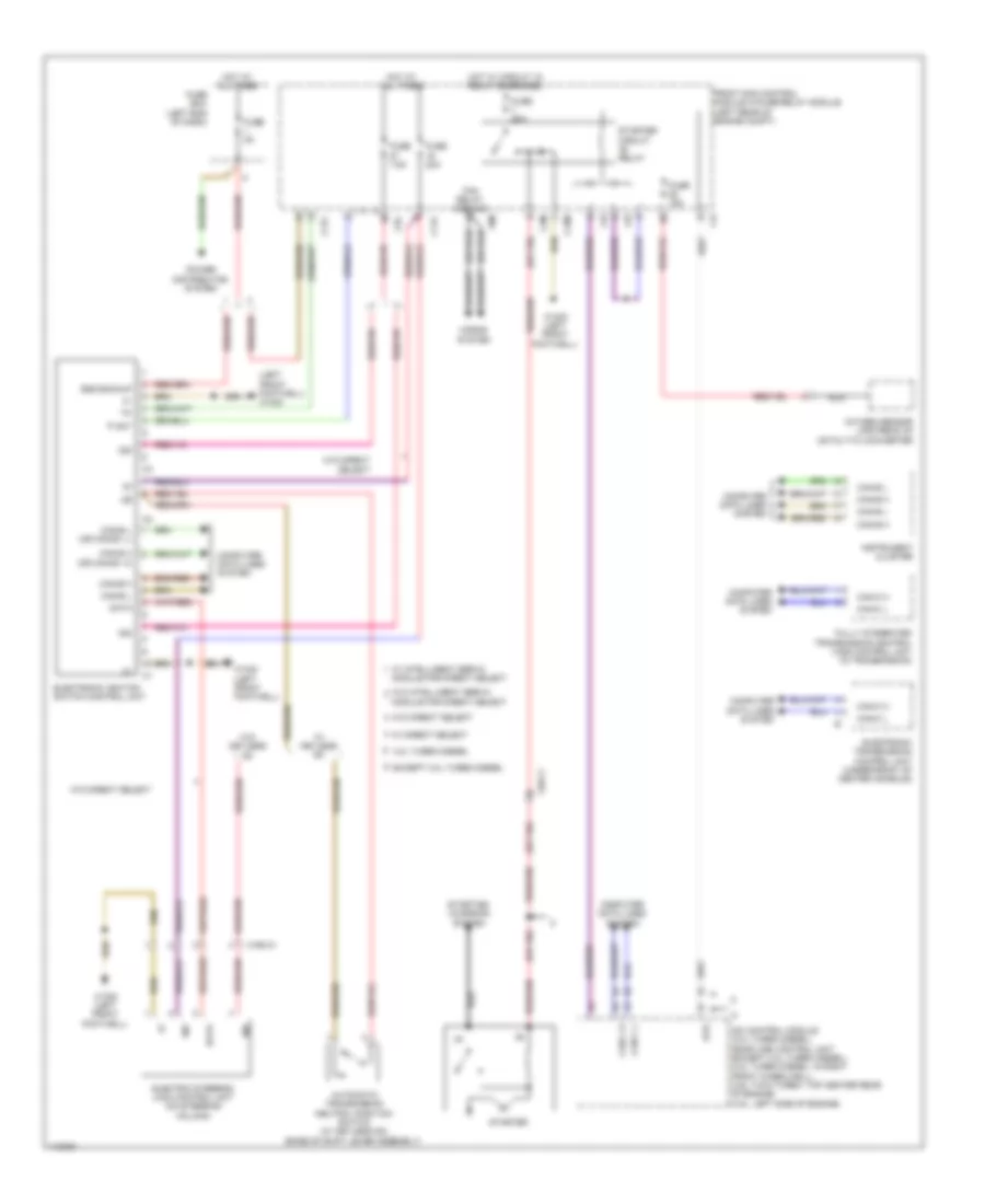 Drive Authorization System Wiring Diagram, Sedan for Mercedes-Benz E350 2013