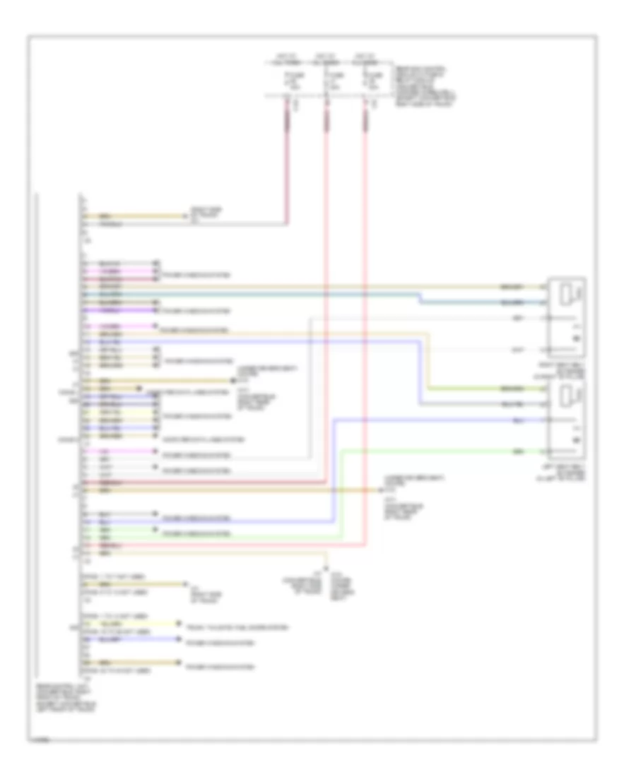 Rear Control Unit Wiring Diagram for Mercedes-Benz E350 2013