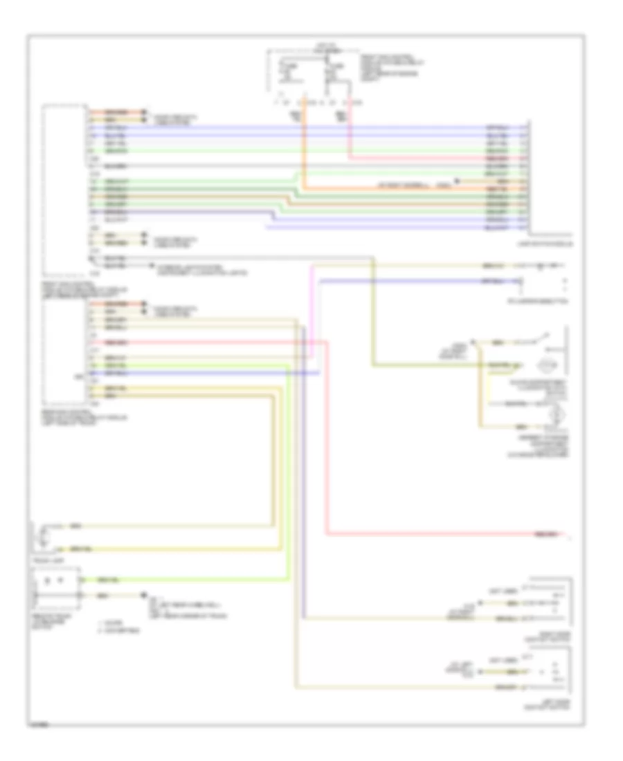 Courtesy Lamps Wiring Diagram 1 of 2 for Mercedes Benz CLK350 2006