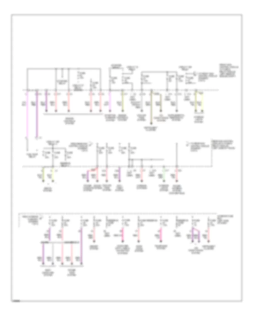 Power Distribution Wiring Diagram 2 of 3 for Mercedes Benz CLK350 2006