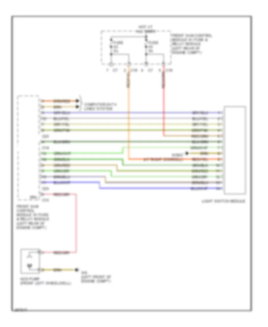 схема шайбы фары для Mercedes-Benz CLK350 2006