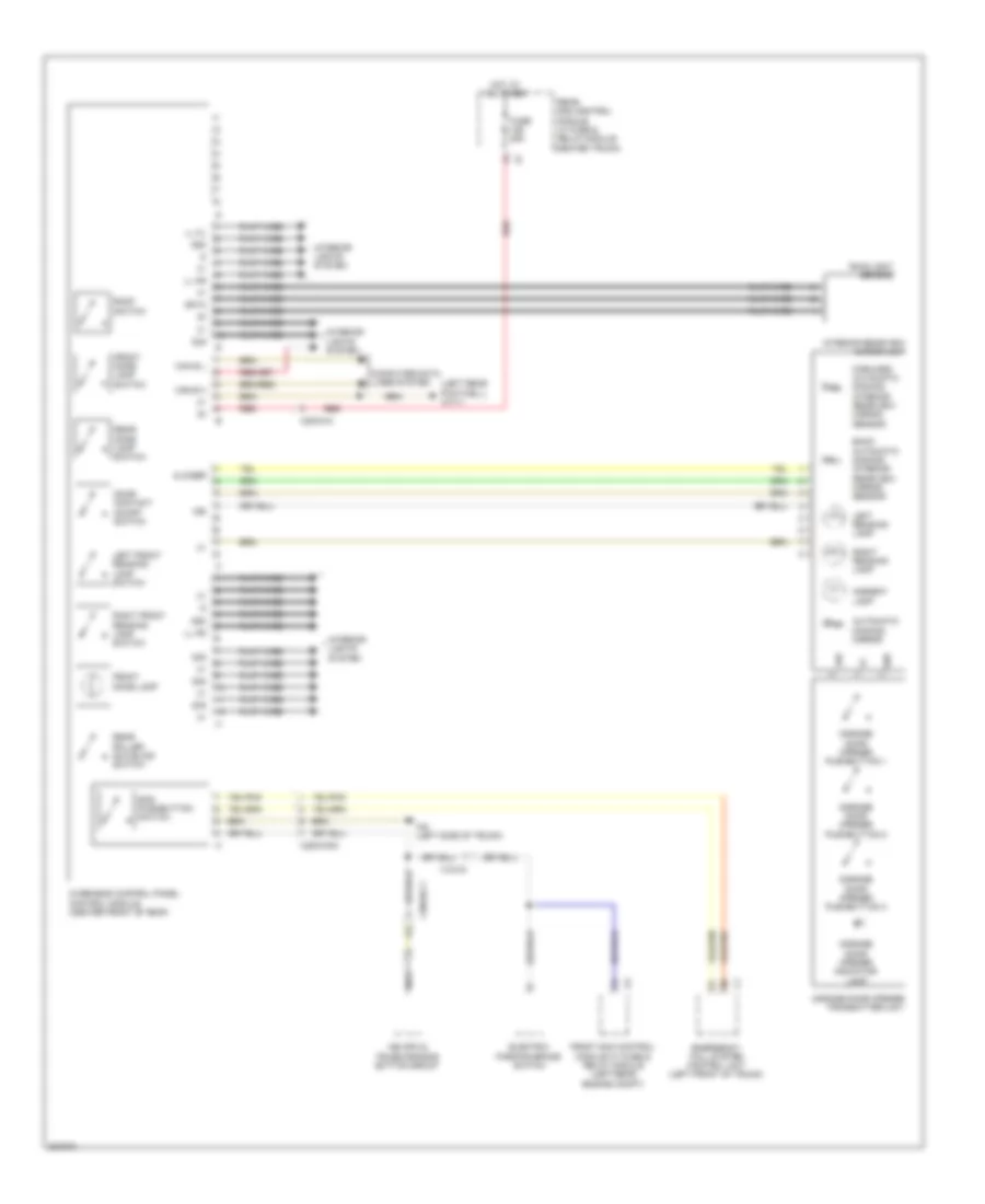Overhead Console Wiring Diagram for Mercedes-Benz S550 4Matic 2010