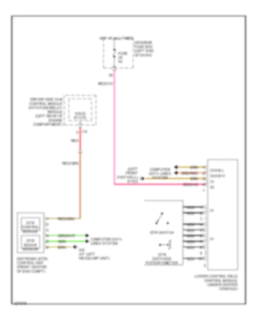 Electronic AcceleratorCruiseIdle Speed Control Wiring Diagram, Late Production for Mercedes-Benz E500 2004