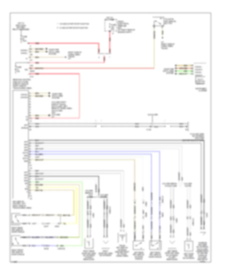 Keyless Go System Wiring Diagram for Mercedes-Benz C350 Sport 2014