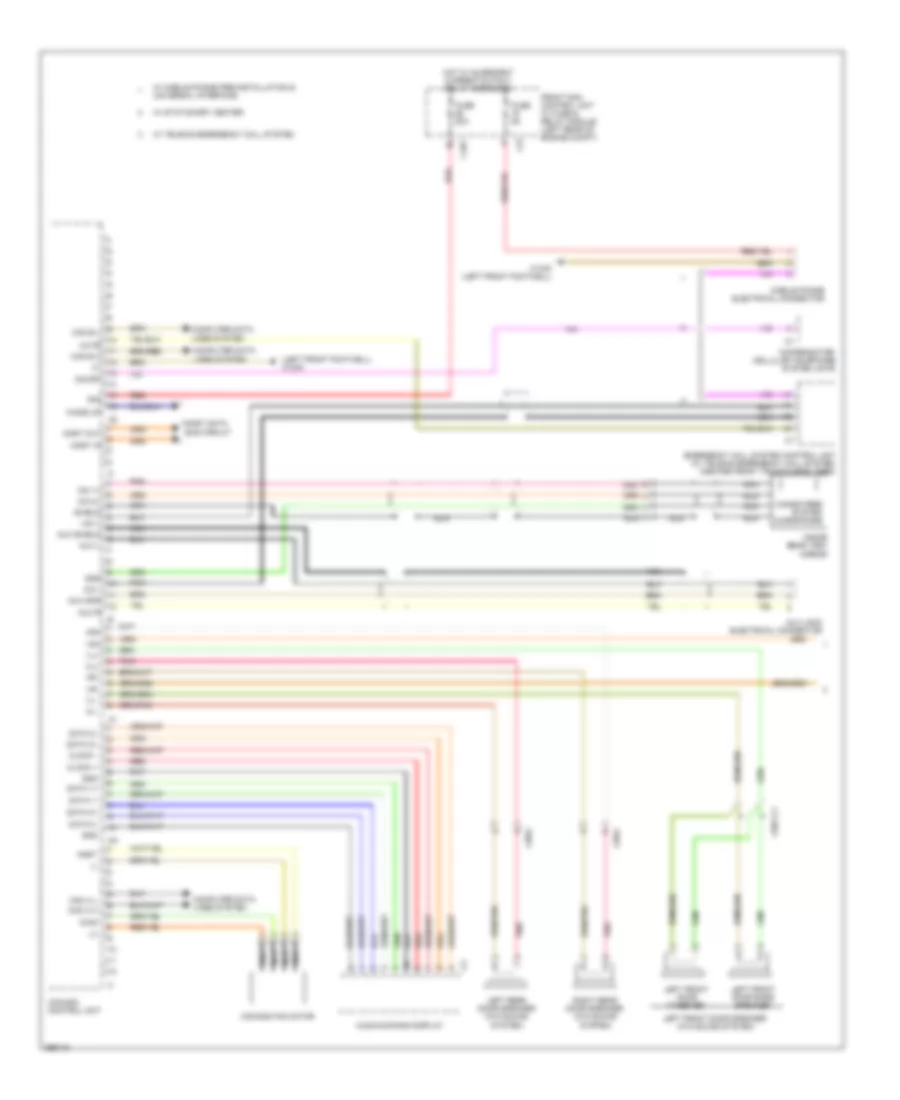 COMAND Actuation Wiring Diagram Early Production 1 of 2 for Mercedes Benz C300 Luxury 2011