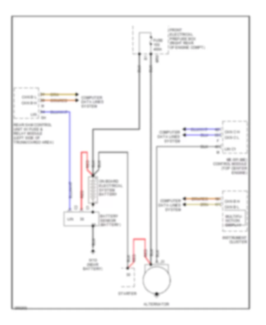 Charging Wiring Diagram for Mercedes Benz C300 Luxury 2011