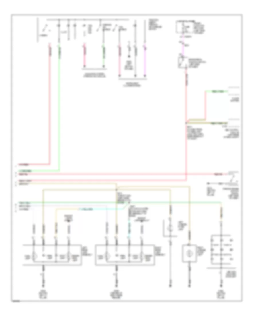 Электросхема внешнего освещения (2 из 2) для Mercury Montego 2005