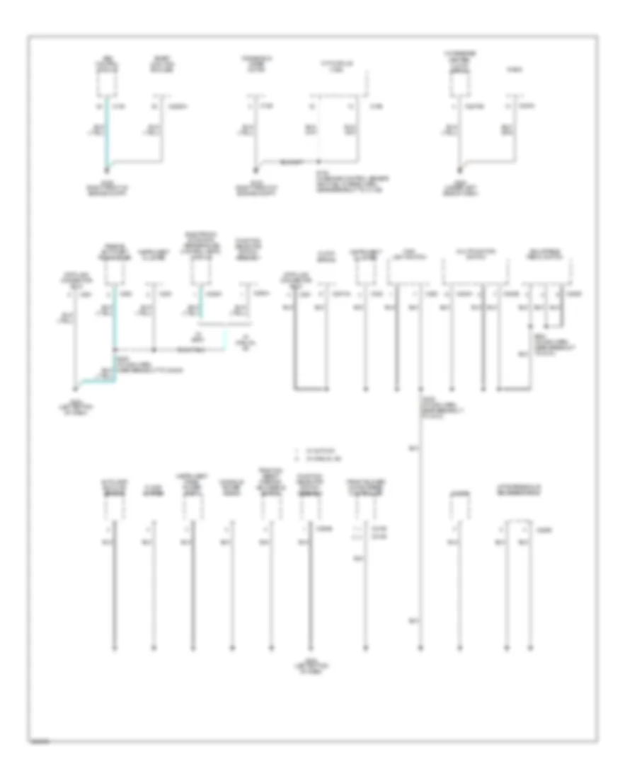 Электросхема подключение массы заземления (2 из 4) для Mercury Montego 2005