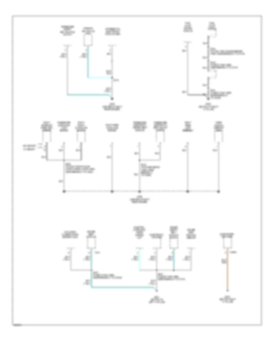 Электросхема подключение массы заземления (4 из 4) для Mercury Montego 2005