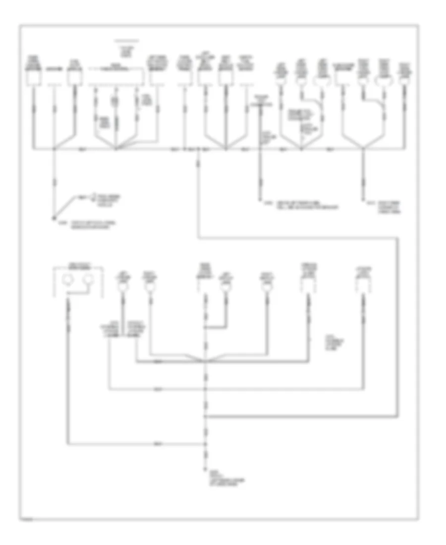 Электросхема подключение массы заземления (3 из 3) для Mercury Villager LS 1995