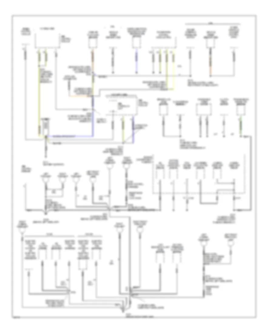 Электросхема подключение массы заземления (1 из 3) для Mercury Mystique 1997