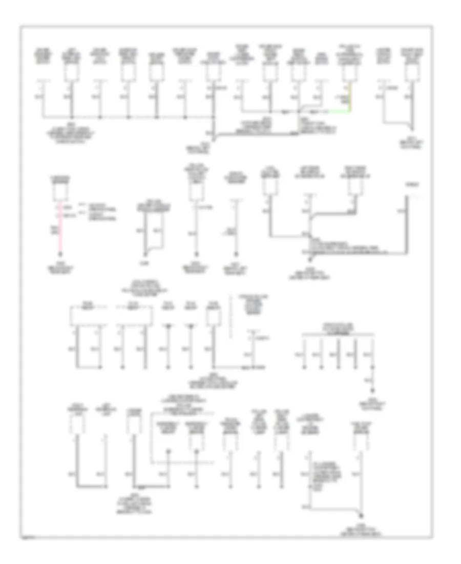 Электросхема подключение массы заземления (3 из 4) для Mercury Grand Marquis LS 2008