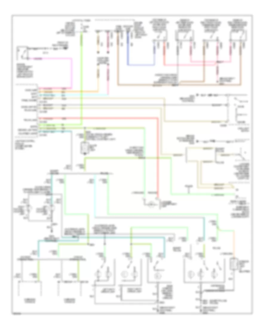 Электросхема подсветки для Mercury Grand Marquis LS 2008