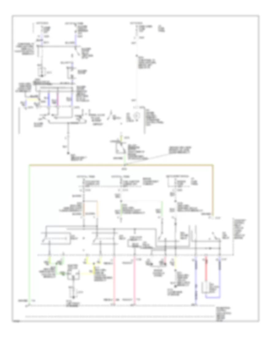 Электросхема кондиционера A/C для Mercury Tracer LS 1997