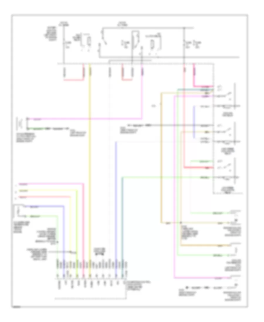 Электросхема кондиционера с ручный управлением (3 из 3) для Mercury Mariner 2009