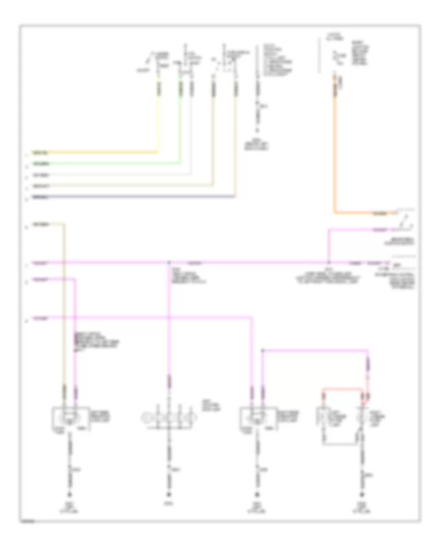 Электросхема внешнего освещения, гибрид (2 из 2) для Mercury Mariner 2009