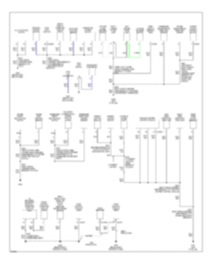 Электросхема подключение массы заземления, гибрид (3 из 3) для Mercury Mariner 2009