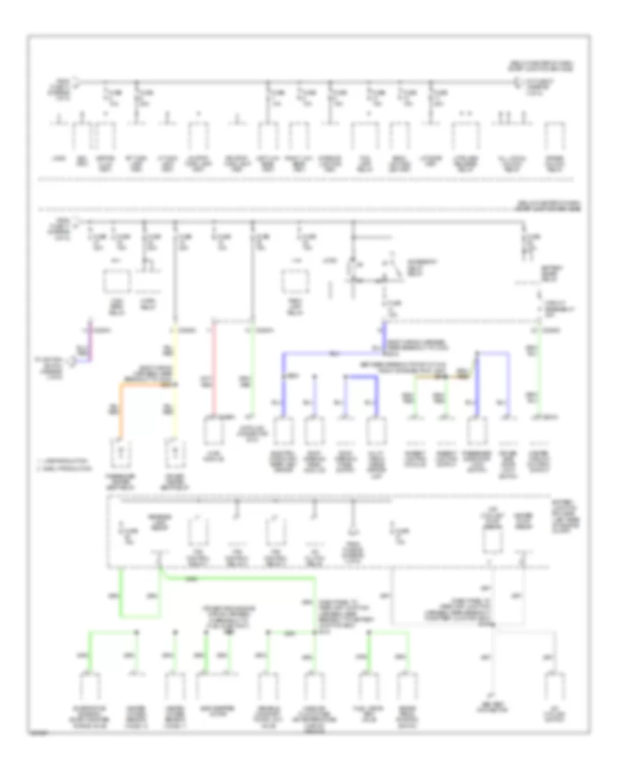 Электросхема блока предохранителей и реле, гибрид (3 из 5) для Mercury Mariner 2009