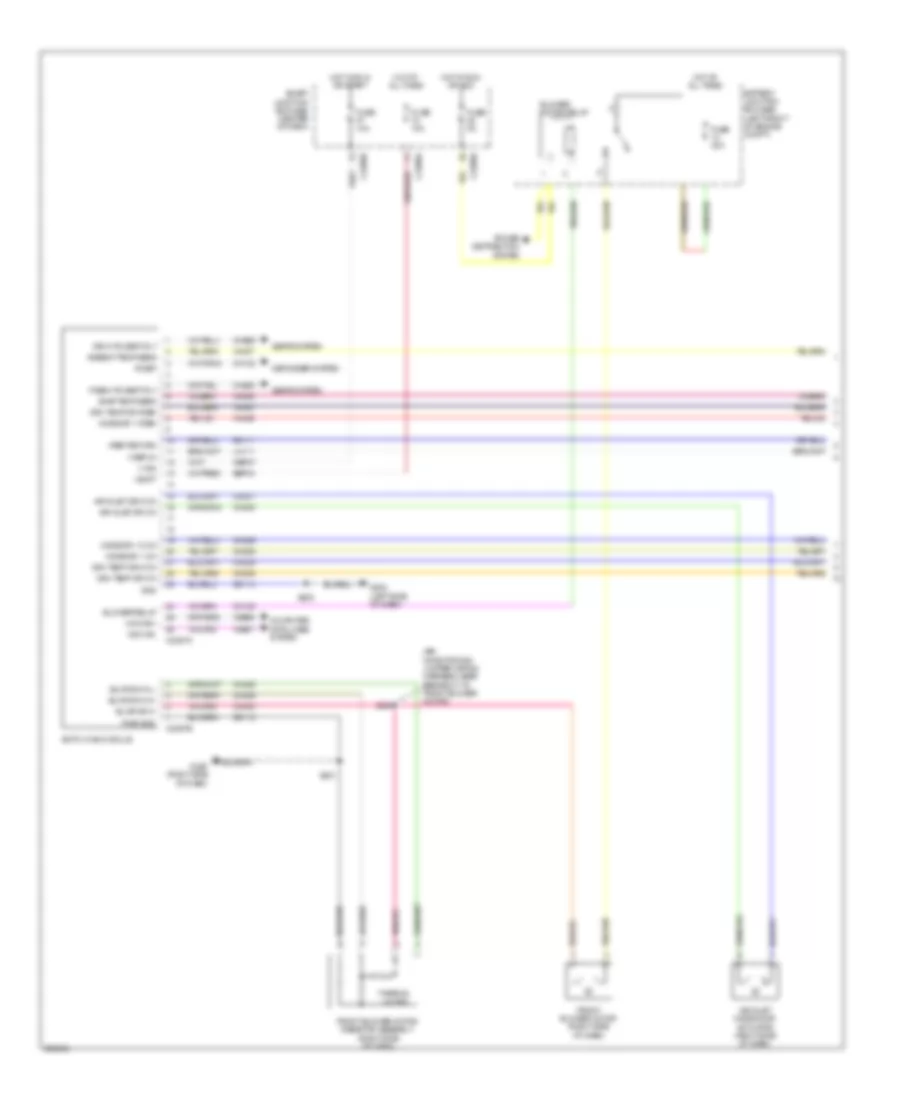 Электросхема кондиционера с ручный управлением (1 из 3) для Mercury Mariner Premier 2009