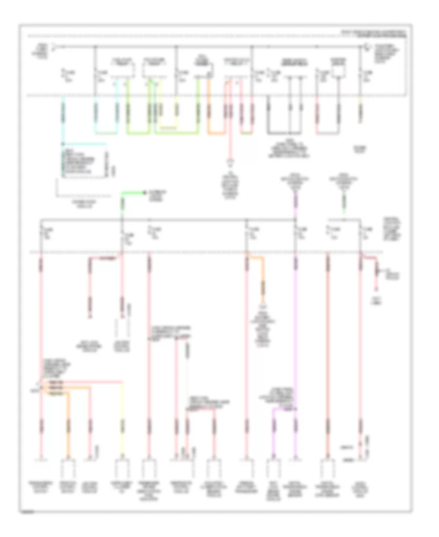 Электросхема блока предохранителей и реле (2 из 5) для Mercury Grand Marquis LS 2010
