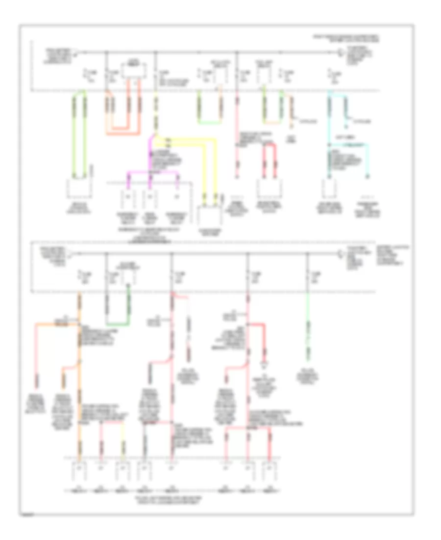 Электросхема блока предохранителей и реле (3 из 5) для Mercury Grand Marquis LS 2010