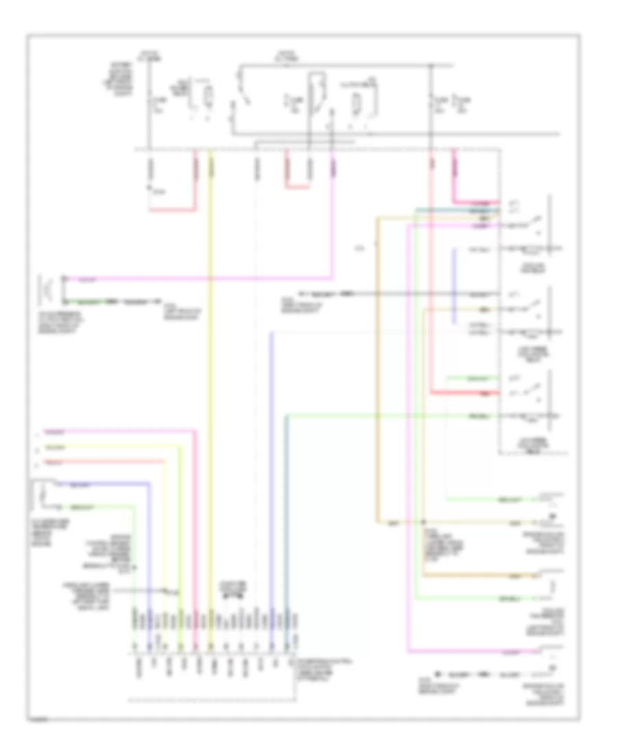 Электросхема кондиционера с ручный управлением (3 из 3) для Mercury Mariner Hybrid 2010