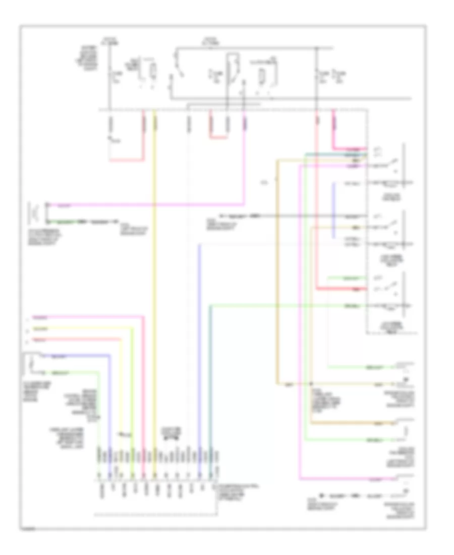 Электросхема кондиционера, Кроме Гибрида (3 из 3) для Mercury Mariner Premier 2010