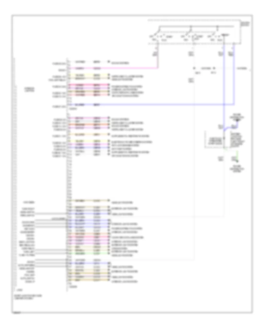 Электросхема блоков управления кузовом, кроме гибрида (1 из 3) для Mercury Mariner Premier 2010