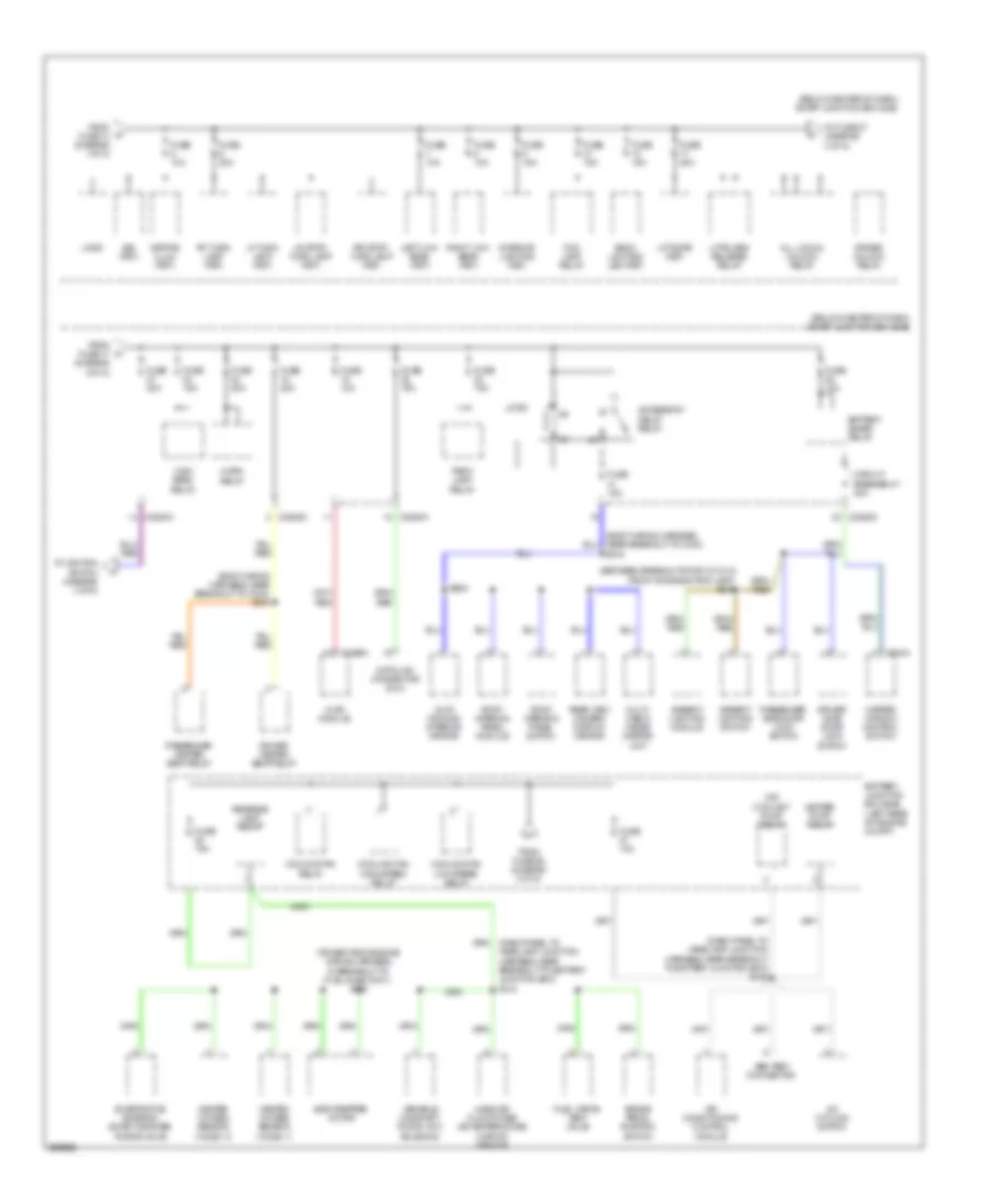 Электросхема блока предохранителей и реле, гибрид (3 из 5) для Mercury Mariner Premier 2010
