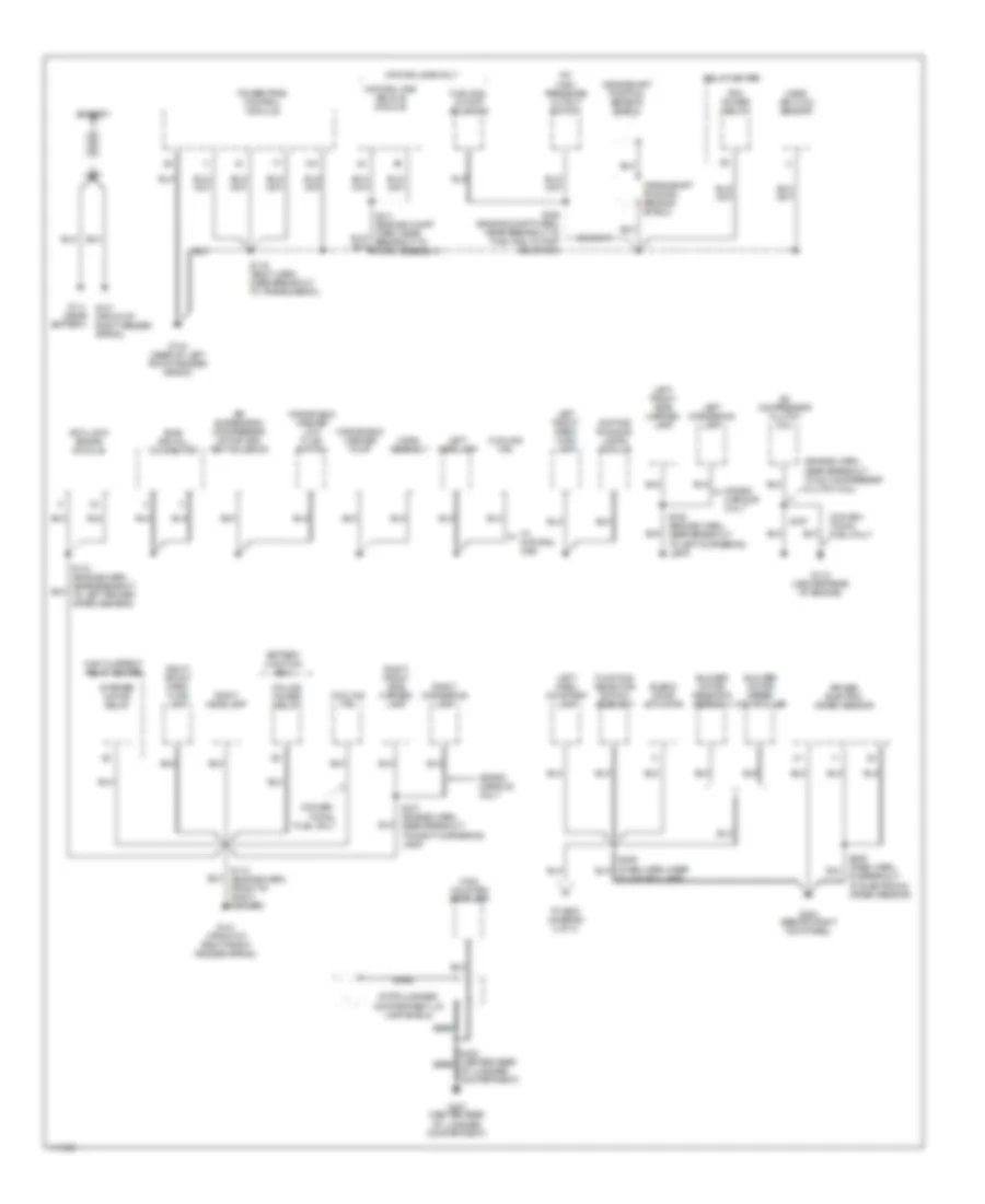 Электросхема подключение массы заземления (1 из 3) для Mercury Grand Marquis LS 1999