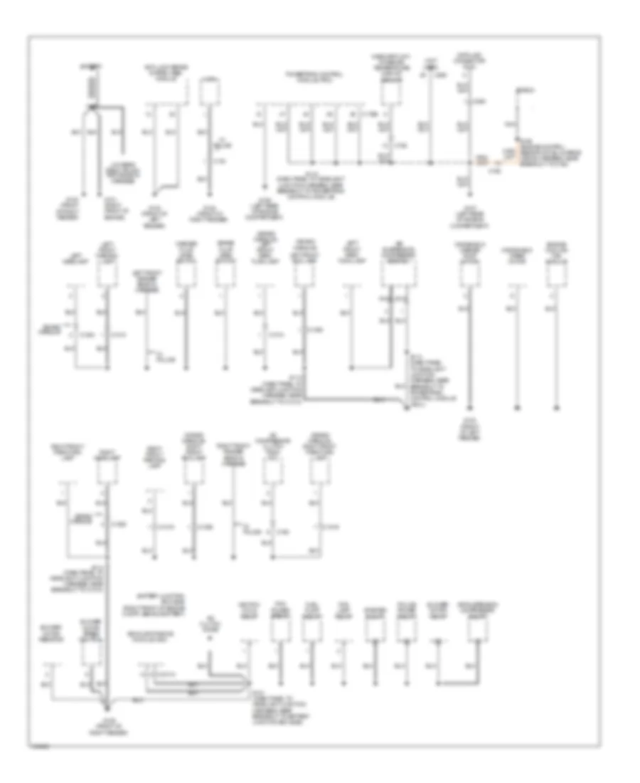 Электросхема подключение массы заземления (1 из 4) для Mercury Grand Marquis LS 2011