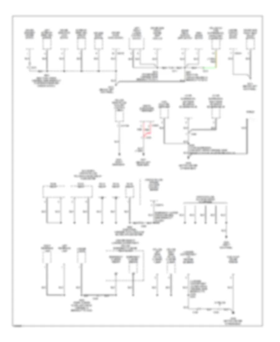 Электросхема подключение массы заземления (3 из 4) для Mercury Grand Marquis LS 2011