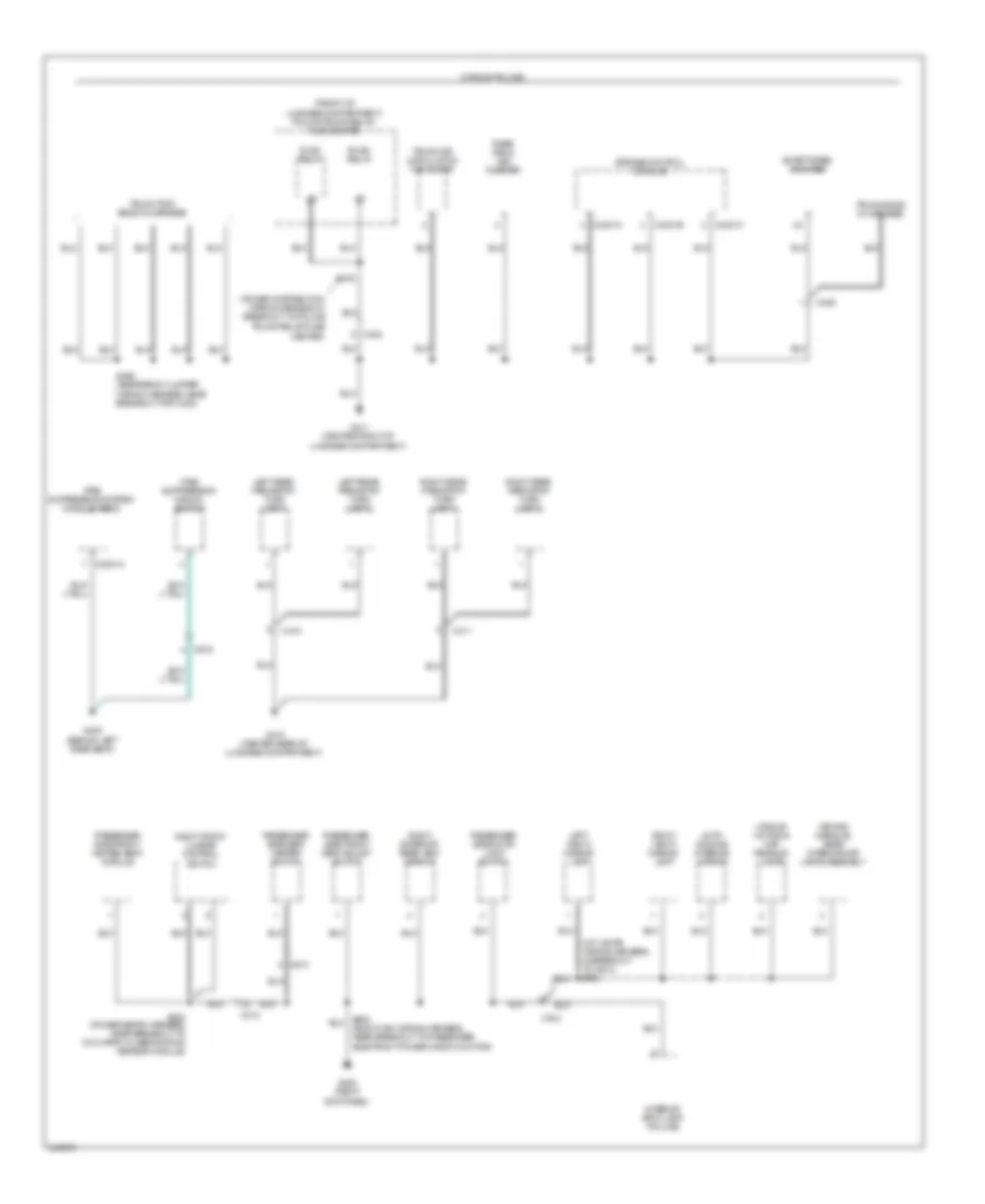 Электросхема подключение массы заземления (4 из 4) для Mercury Grand Marquis LS 2011