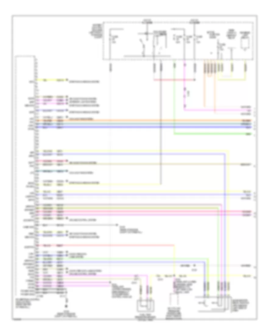3.0L, Электросхема системы управления двигателем (1 из 5) для Mercury Mariner 2011