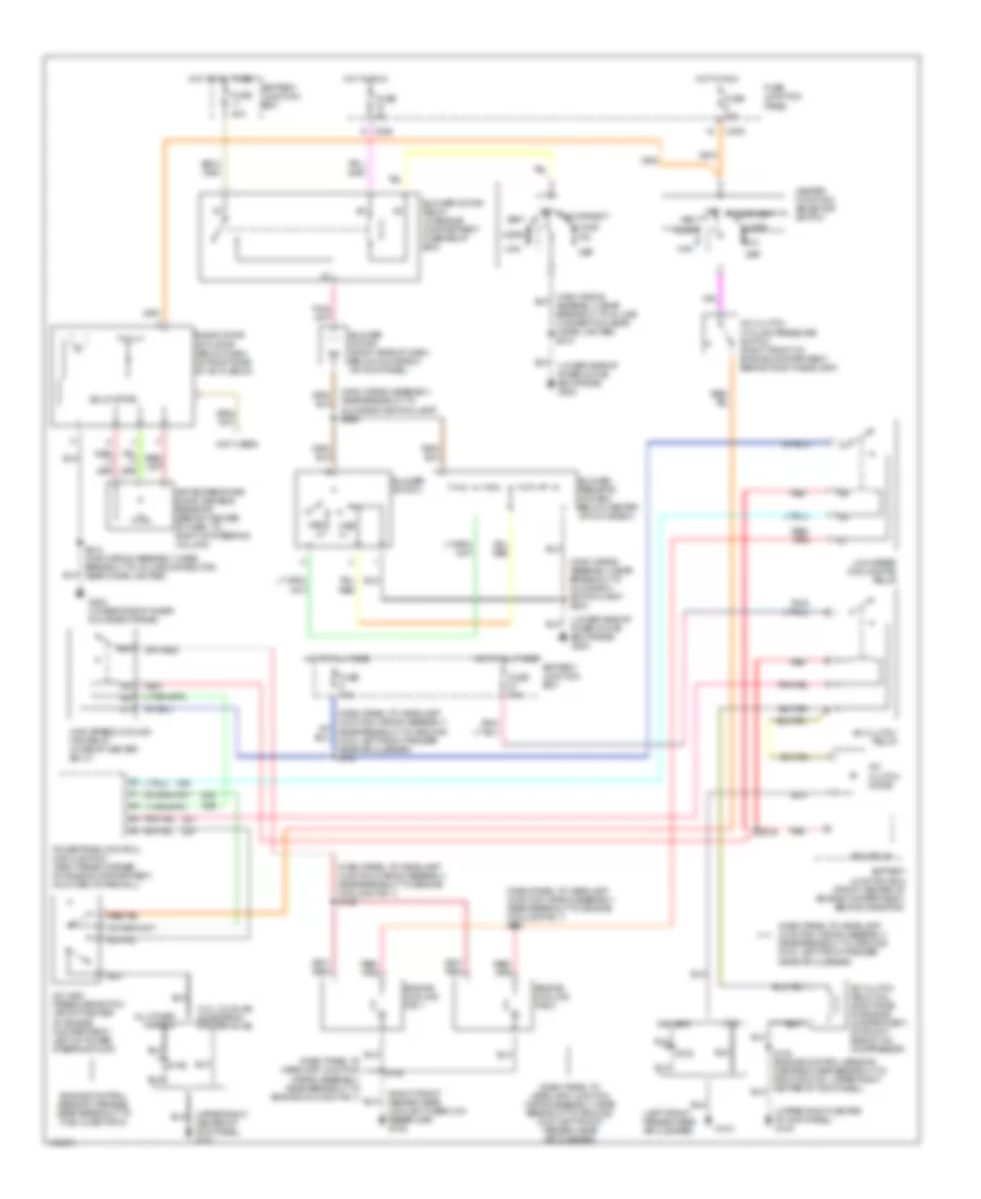 Manual AC Wiring Diagram for Mercury Sable LS 1999
