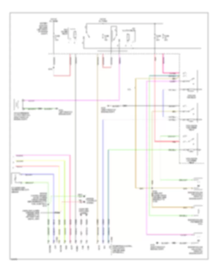 Automatic AC Wiring Diagram, Except Hybrid (3 of 3) for Mercury Mariner Hybrid 2011