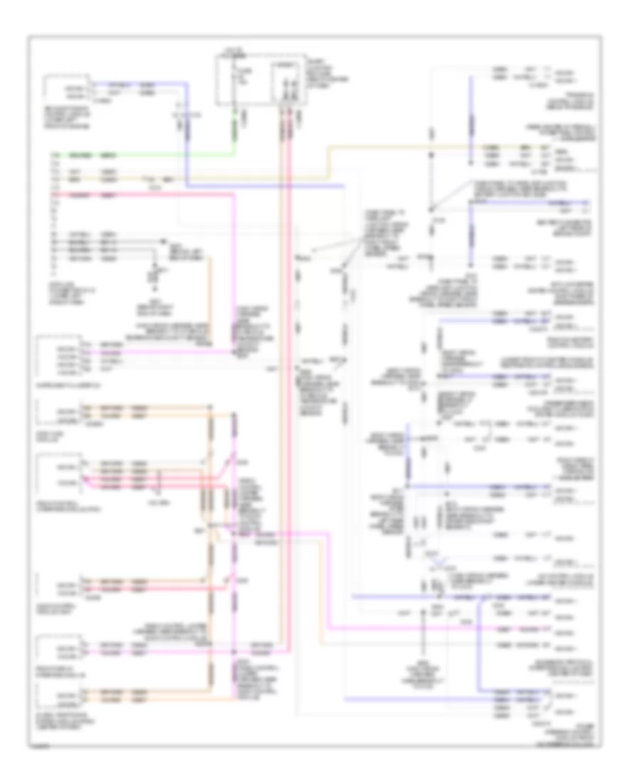 Computer Data Lines Wiring Diagram, Hybrid with GPS for Mercury Mariner Hybrid 2011