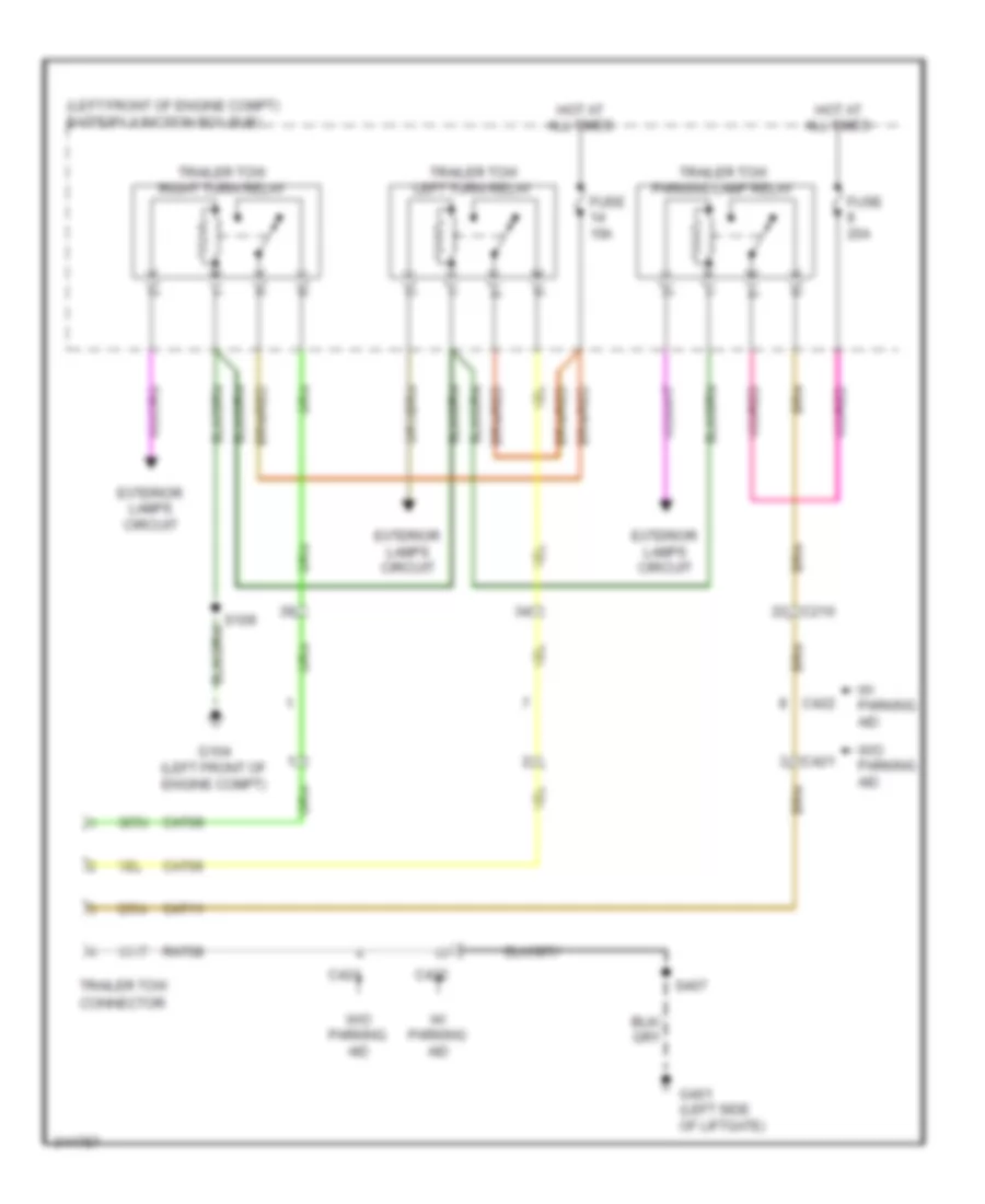 TrailerCamper Adapter Wiring Diagram for Mercury Mariner Hybrid 2011