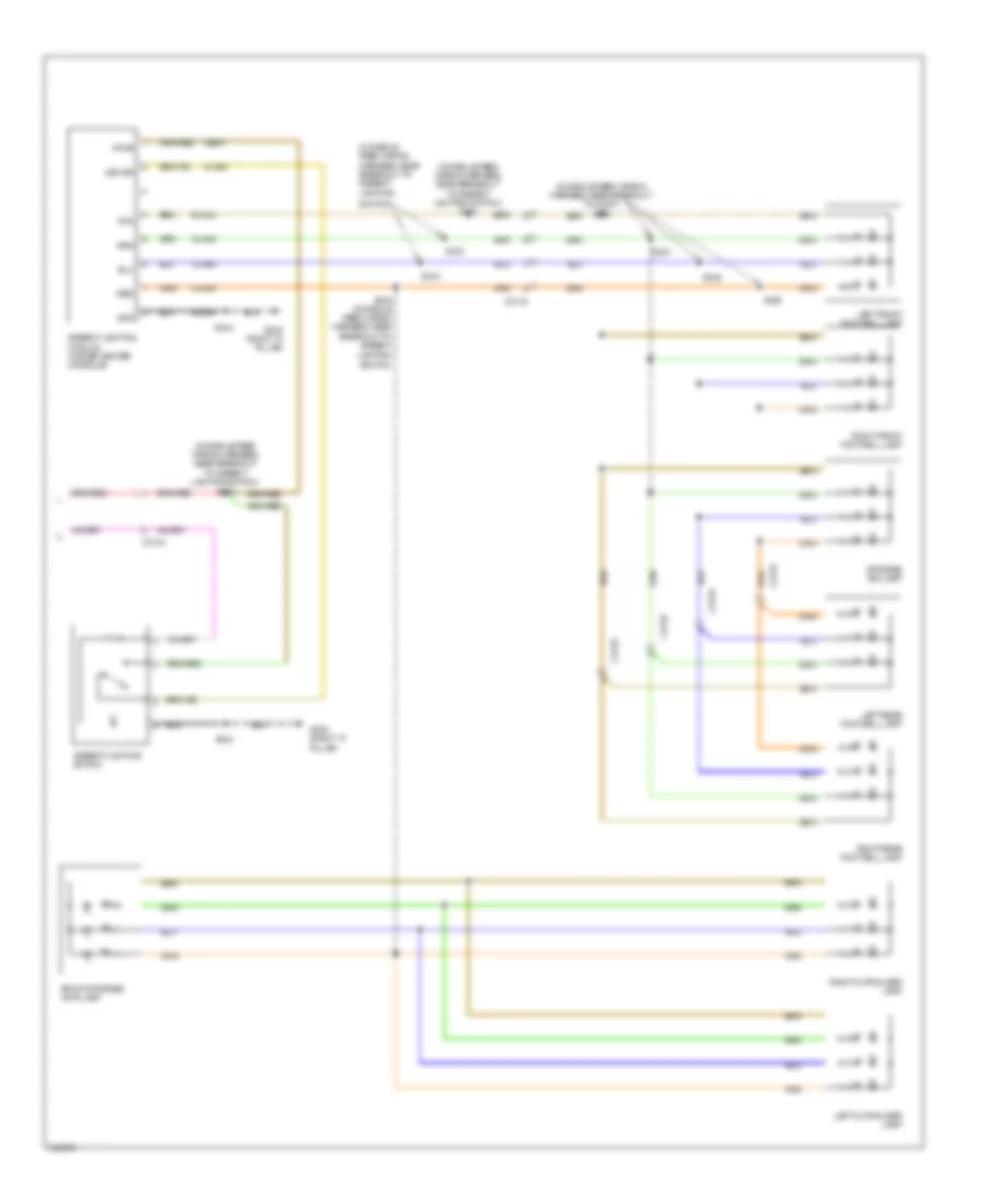 Courtesy Lamps Wiring Diagram, Except Hybrid (2 of 2) for Mercury Mariner Hybrid 2011