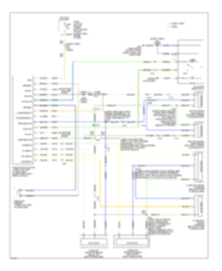 Parking Assistant Wiring Diagram for Mercury Mariner Hybrid 2011